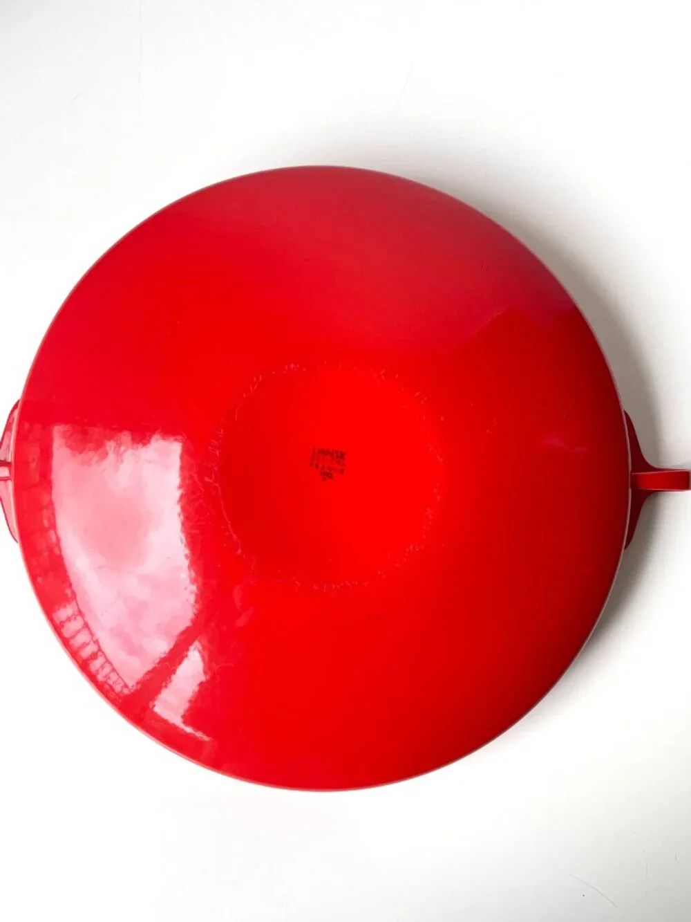 Vintage MCM Dansk Designs Kobenstyle Quistgaard Danish Red Enamel Paella Pan